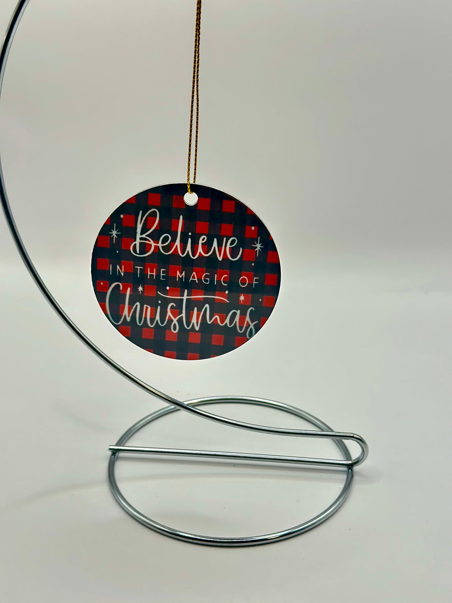 Believe in the magic of Christmas ornament