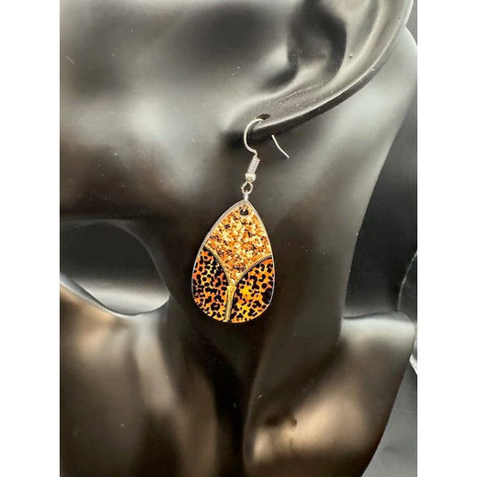 Leopard Zipper Earrings